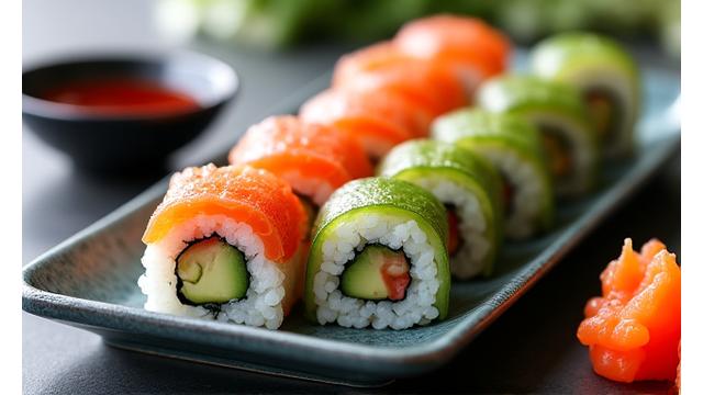 User photo of vibrant homemade sushi rolls