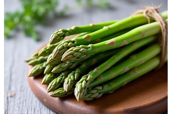 Fresh green asparagus spears